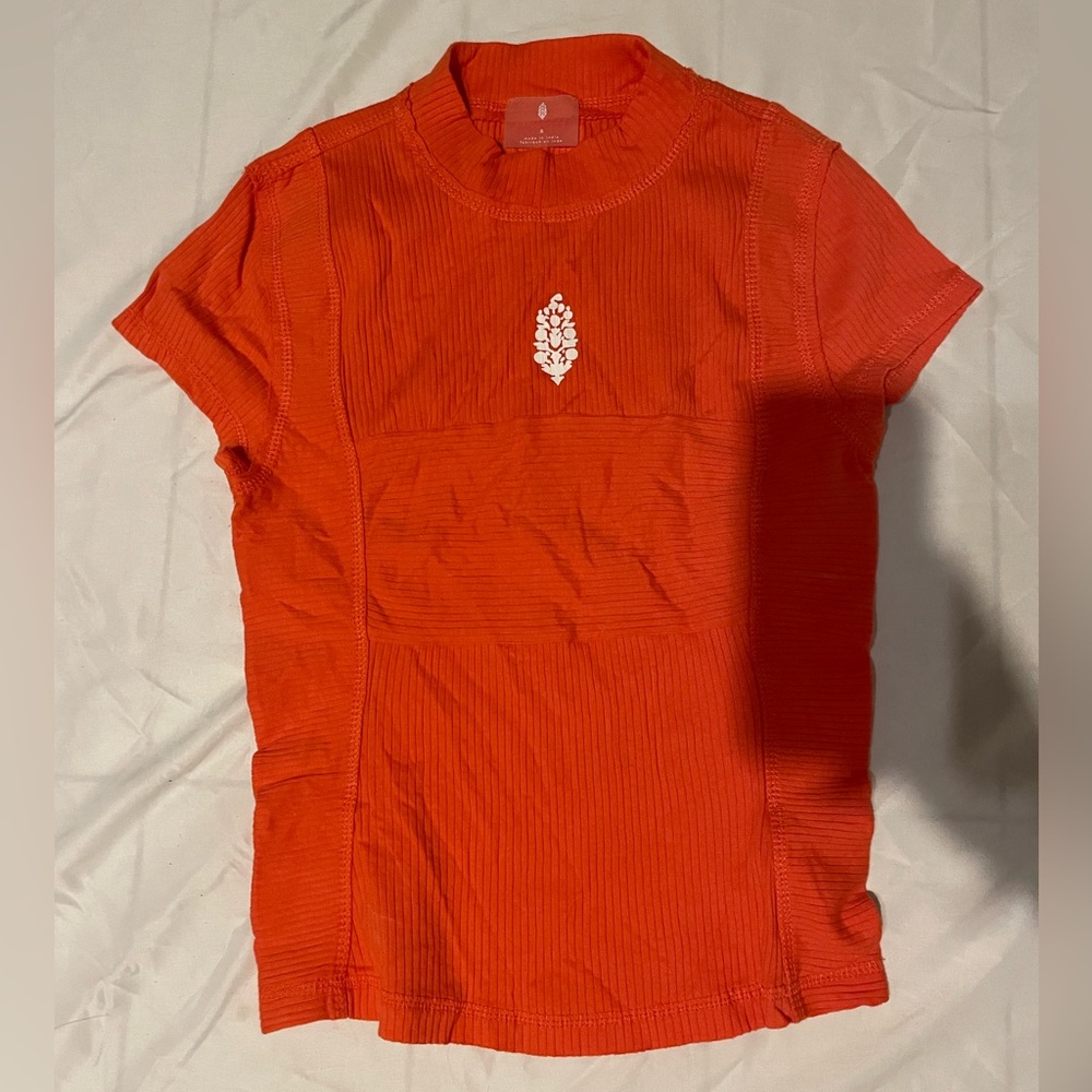 Free People Movement Orange Top Size S